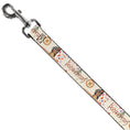 Load image into Gallery viewer, Dog Leash - Pocahontas and Meeko Compass Pose with Script and Leaves Beige
