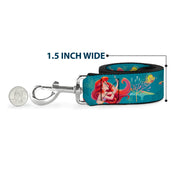 Dog Leash - Pocahontas and Meeko Compass Pose with Script and Leaves Beige