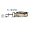 Load image into Gallery viewer, Dog Leash - Snow White and the Seven Dwarfs with Script and Flowers Yellows

