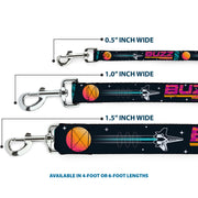 Dog Leash - BUZZ LIGHTYEAR Hyper Speed Spaceship Black/Multi Color