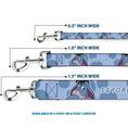Load image into Gallery viewer, Dog Leash - Winnie the Pooh Eeyore Text and Expression Close-Up Dot Blues
