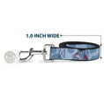 Load image into Gallery viewer, Dog Leash - Winnie the Pooh Eeyore Text and Expression Close-Up Dot Blues

