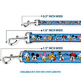 Load image into Gallery viewer, Dog Leash - Disney The Sensational Six Smiling Faces Stripe Blues
