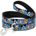 Load image into Gallery viewer, Dog Leash - Disney The Sensational Six Smiling Faces Stripe Blues
