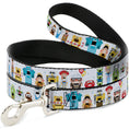 Load image into Gallery viewer, Dog Leash - Pixar Holiday Collection Nutcracker Characters Lineup/Stars White/Blues
