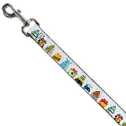 Dog Leash - Pixar Holiday Collection Character Gifts Lineup/Stars White/Blues