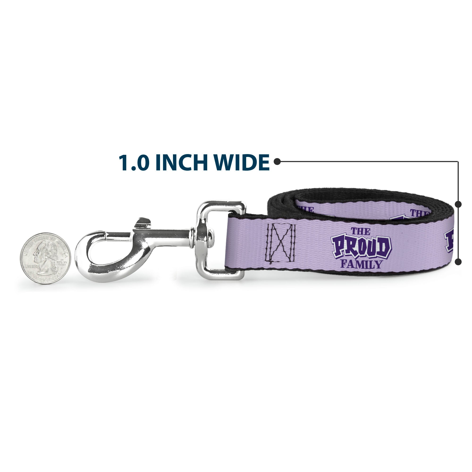 Dog Leash - THE PROUD FAMILY Title Logo Purples