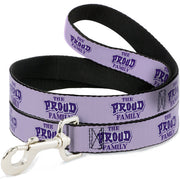 Dog Leash - THE PROUD FAMILY Title Logo Purples