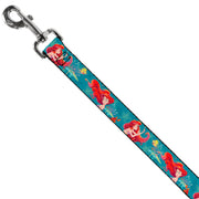 Dog Leash - The Little Mermaid Flounder and Sebastian Under the Sea Greens