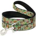 Load image into Gallery viewer, Dog Leash - The Princess and the Frog Tiana's Place Collage Greens/Pinks
