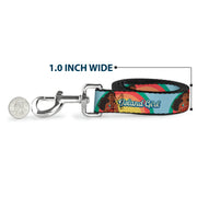 Dog Leash - Moana ISLAND GIRL Rainbow Pose Blue/Multi Color
