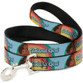 Load image into Gallery viewer, Dog Leash - Moana ISLAND GIRL Rainbow Pose Blue/Multi Color
