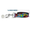 Load image into Gallery viewer, Dog Leash - Moana MAKE WAVES Scene Blocks Blues/Orange
