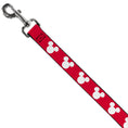 Load image into Gallery viewer, Dog Leash - Mickey Mouse Ears Icon Red/White

