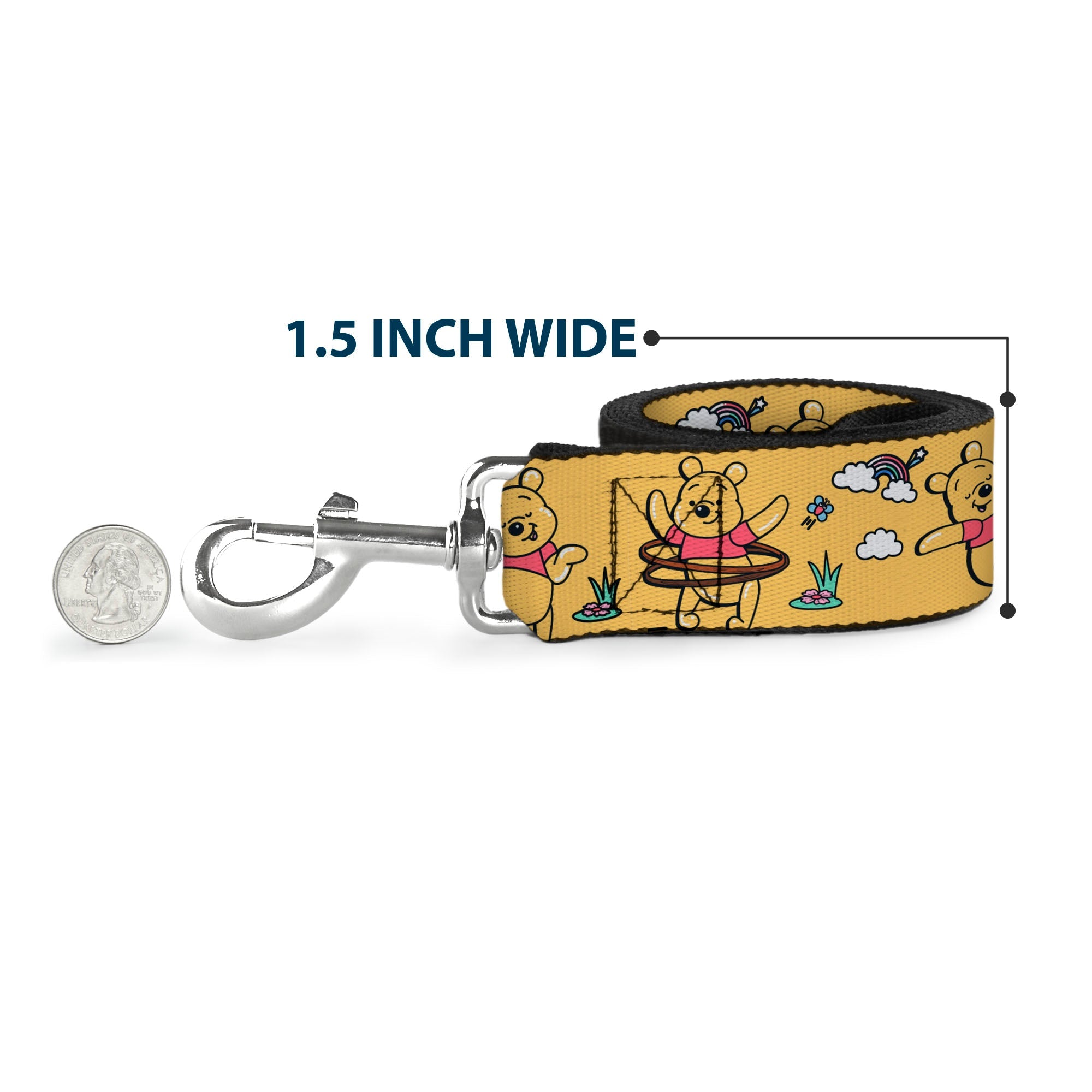 Dog Leash - Mickey Mouse Ears Icon Red/White