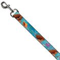Load image into Gallery viewer, Dog Leash - The Little Mermaid Live Action Ariel Under the Sea Poses Blues
