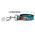 Load image into Gallery viewer, Dog Leash - The Little Mermaid Live Action Ariel Under the Sea Poses Blues
