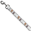 Load image into Gallery viewer, Dog Leash - Aristocats Toulouse and Berlioz Piano Pose and Musical Notes White/Black
