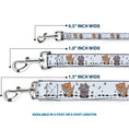 Load image into Gallery viewer, Dog Leash - Aristocats Toulouse and Berlioz Piano Pose and Musical Notes White/Black
