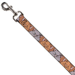 Dog Leash - Aristocats Toulouse and Berlioz Close-Up Faces Orange