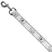 Dog Leash - One Hundred and One Dalmatians Puppies Playing White/Black