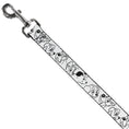 Load image into Gallery viewer, Dog Leash - Disney Dogs Face Outlines White/Black
