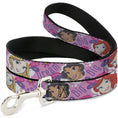 Load image into Gallery viewer, Dog Leash - Disney DREAM BIG PRINCESS Faces Pinks/Purples
