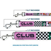 Dog Leash - Sensational Six GOOD VIBES CLUB Pose Blocks Multi Color