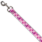 Dog Leash - Disney DREAM Princess Silhouette Poses Pinks/White