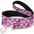 Load image into Gallery viewer, Dog Leash - Disney DREAM Princess Silhouette Poses Pinks/White
