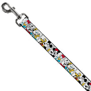 Dog Leash - Sensational Six Buddy Pose Blocks White/Multi Color