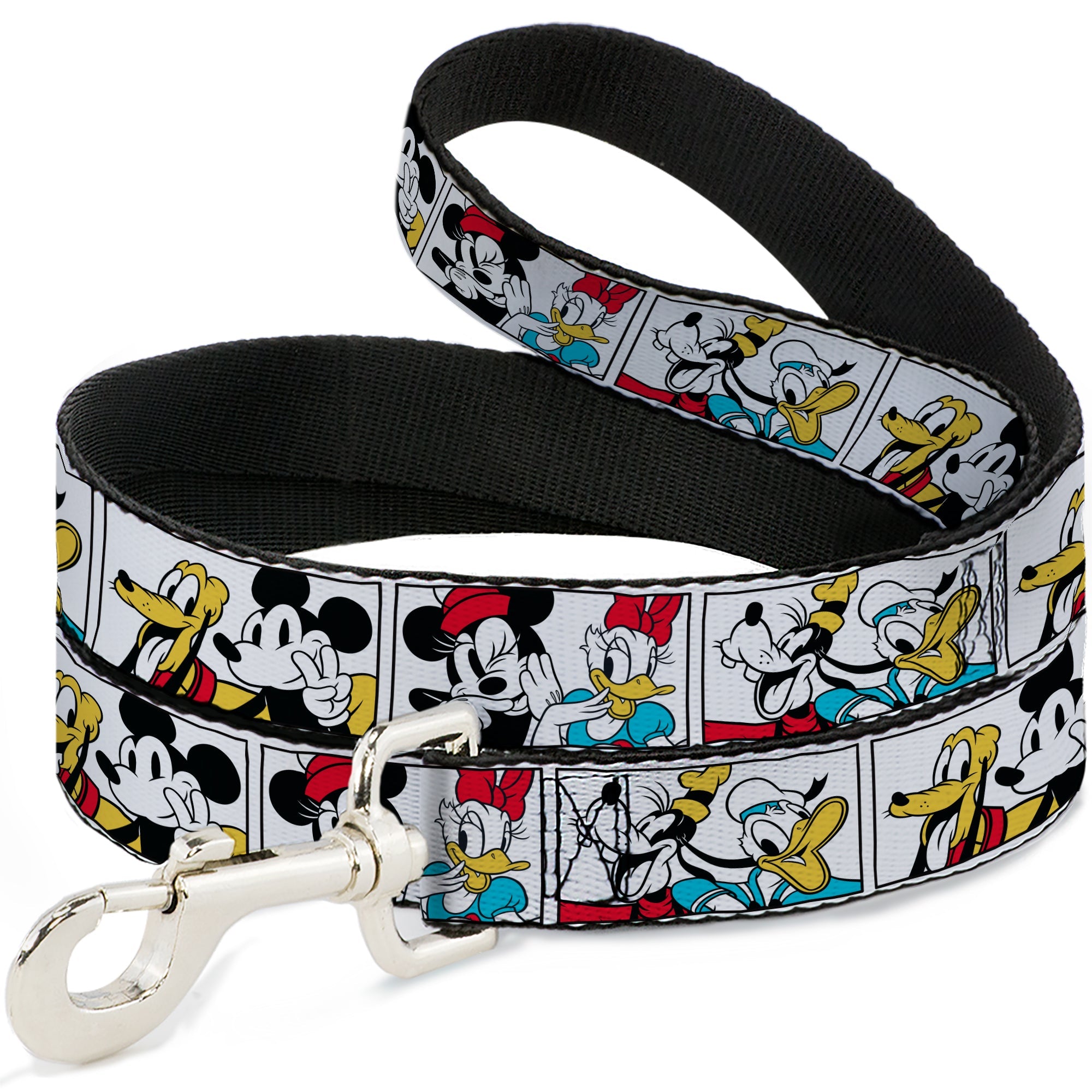 Dog Leash - Sensational Six Buddy Pose Blocks White/Multi Color