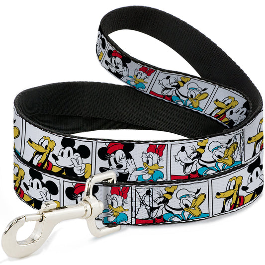 Dog Leash - Sensational Six Buddy Pose Blocks White/Multi Color