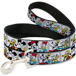 Dog Leash - Sensational Six Buddy Pose Blocks White/Multi Color