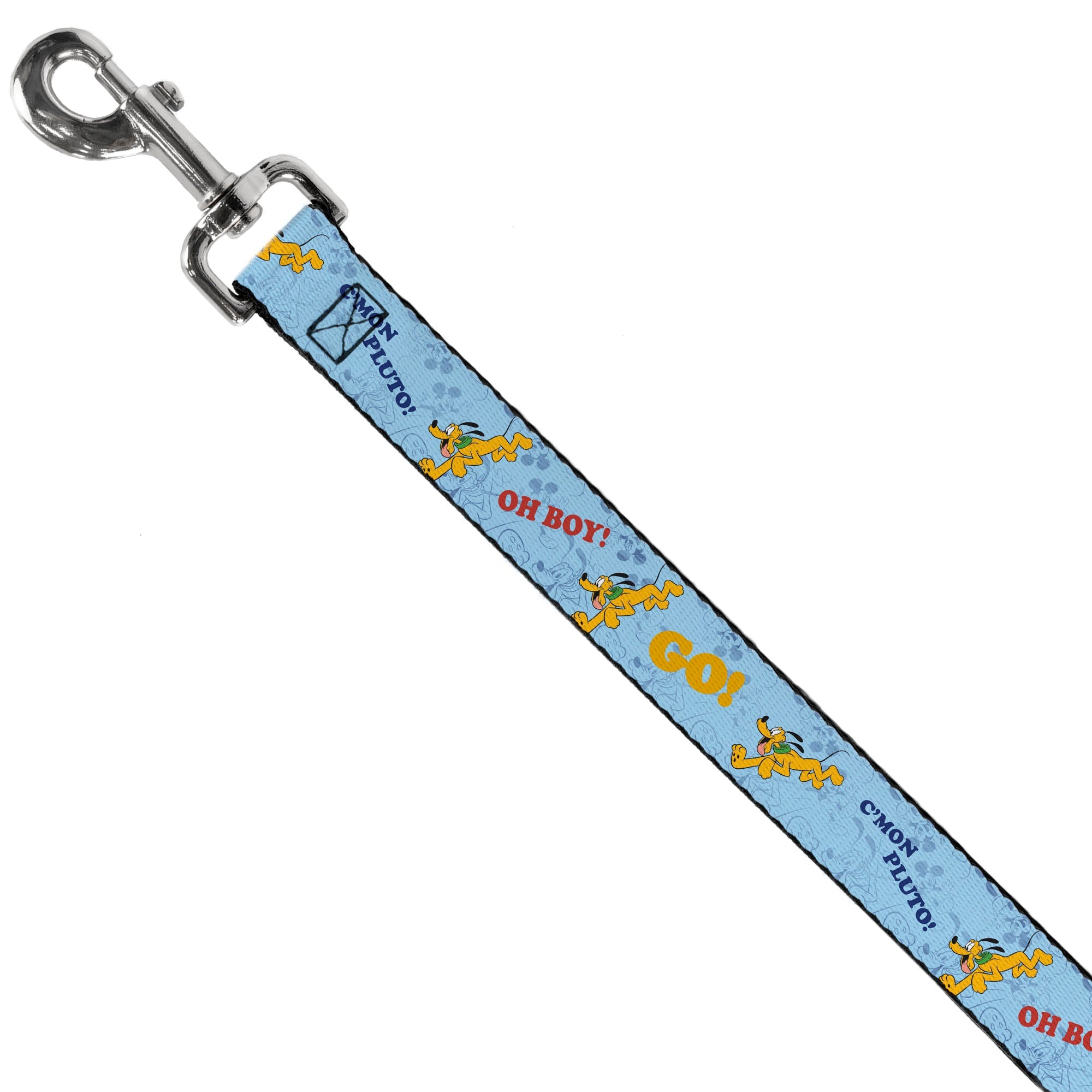 Dog Leash - Disney Pluto Poses and Quotes Blues/Red/Yellow