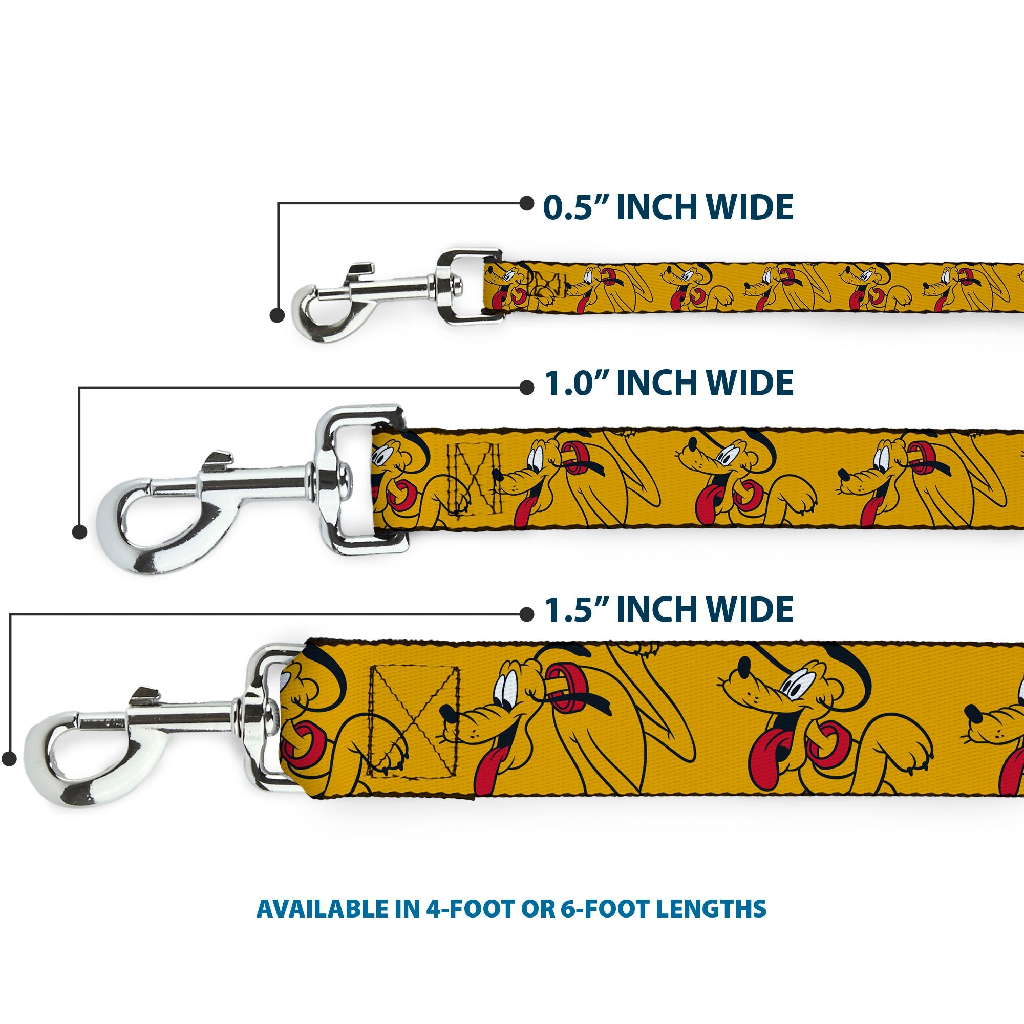 Dog Leash - Disney Pluto Poses Orange