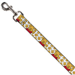 Dog Leash - Winnie the Pooh Chibi Pose and Expressions Scattered White