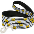 Load image into Gallery viewer, Dog Leash - Winnie the Pooh Peeking Poses Stripe White/Black

