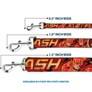 Dog Leash - THE FLASH/Logo3/Poses Black/Red/Gold