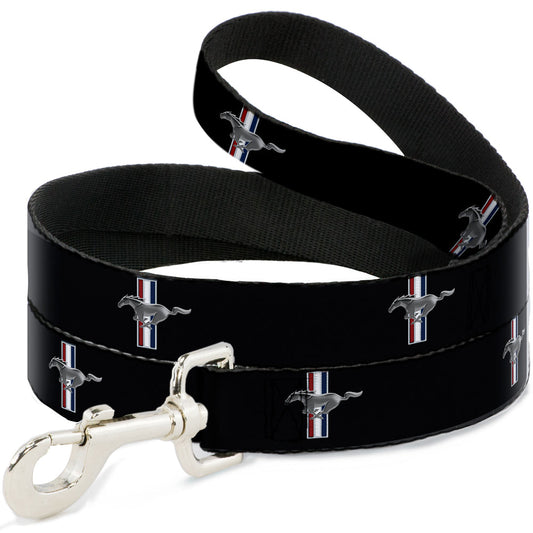 Dog Leash - Ford Mustang w/Bars Logo REPEAT