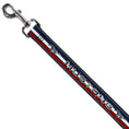 Load image into Gallery viewer, Dog Leash - Mustang/Text w/Tri-Bar Stripe
