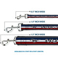 Load image into Gallery viewer, Dog Leash - Mustang/Text w/Tri-Bar Stripe
