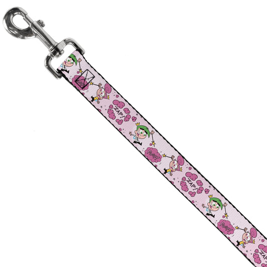 Dog Leash - The Fairly OddParents Cosmo and Wanda Wish Poses Pink
