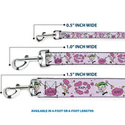 Dog Leash - The Fairly OddParents Cosmo and Wanda Wish Poses Pink