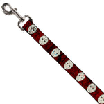Dog Leash - Friday the 13th Hockey Mask Icons Reds
