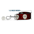 Load image into Gallery viewer, Dog Leash - Friday the 13th Hockey Mask Icons Reds
