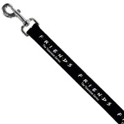 Dog Leash - FRIENDS-THE TELEVISION SERIES Logo Black/White/Multi Color