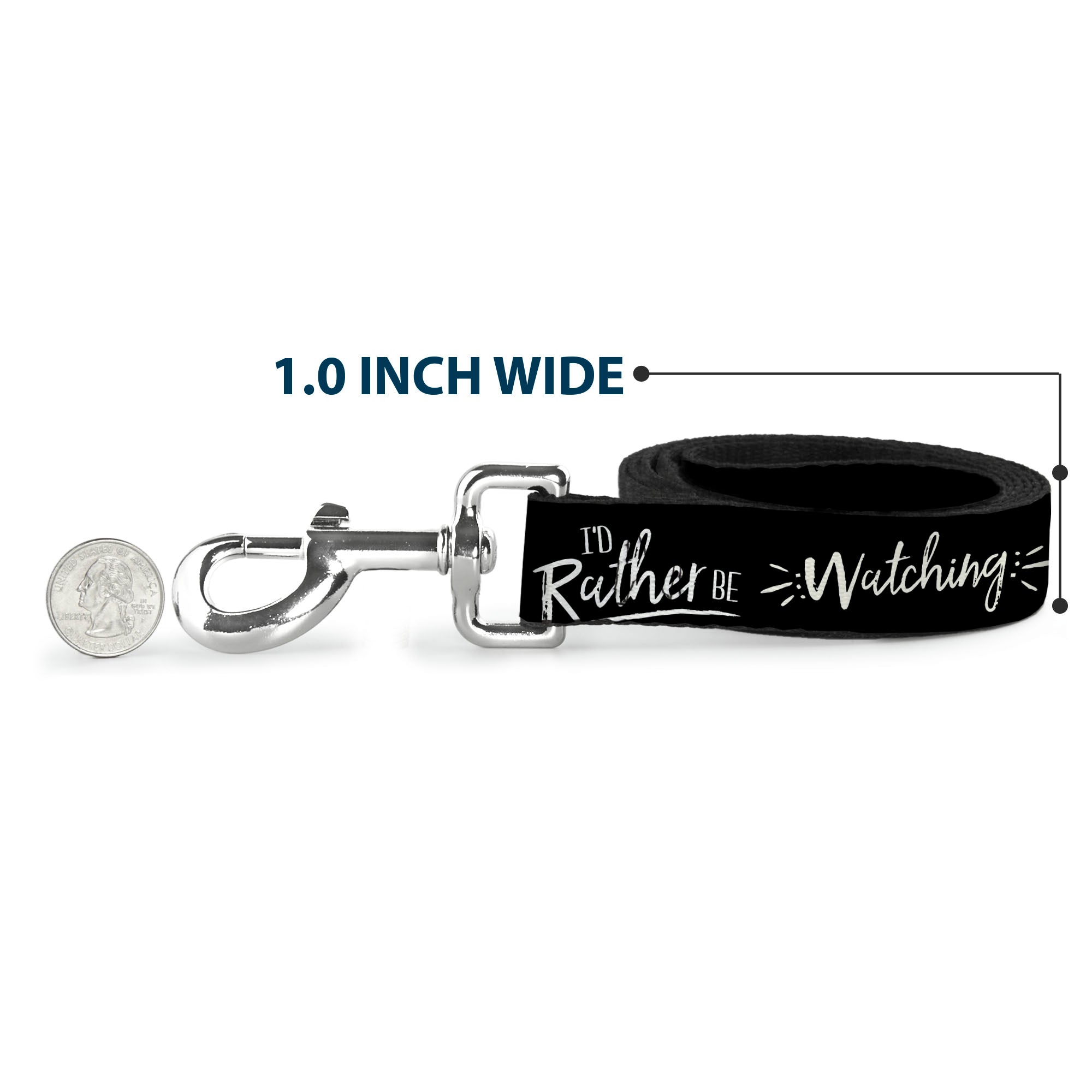 Dog Leash - Friends I'D RATHER BE WATCHING FRIEND THE TELEVISION SERIES Black/White/Multi Color