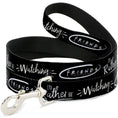 Load image into Gallery viewer, Dog Leash - Friends I'D RATHER BE WATCHING FRIEND THE TELEVISION SERIES Black/White/Multi Color
