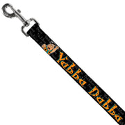 Dog Leash - Fred Face/Pose YABBA DABBA DOO Black/Gray/Orange